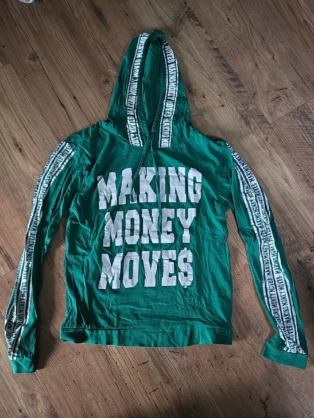 On Fire | Green "Making Money Moves" Hoodie